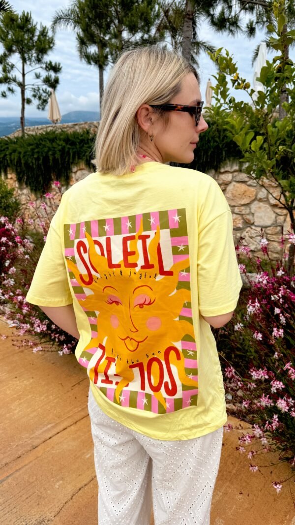 T-shirt jaune « Soleil »