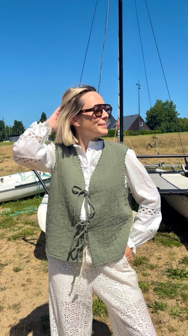 Veste sans manches kaki