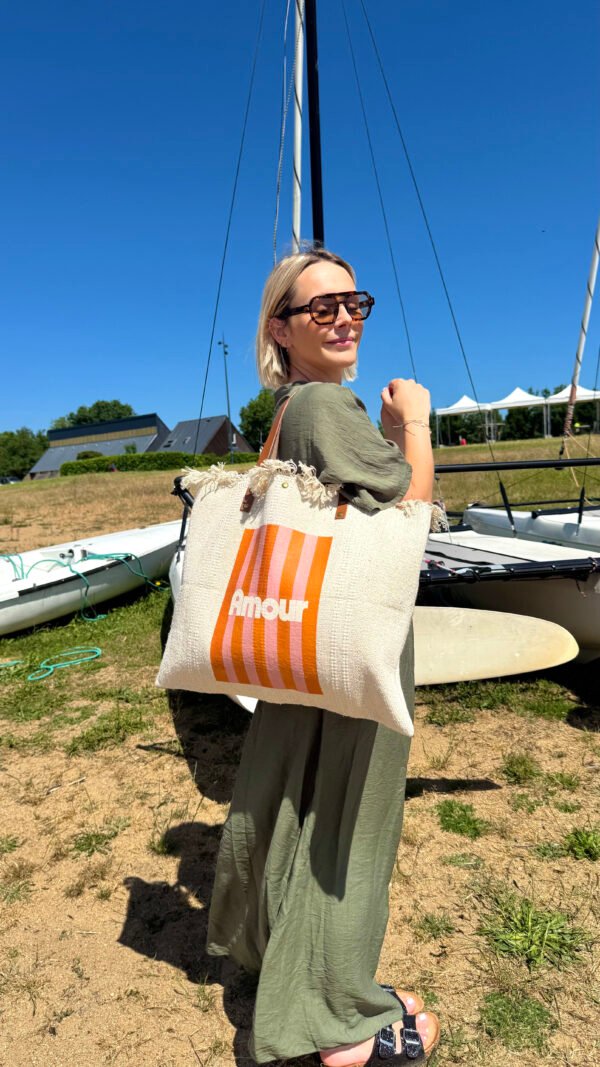 Sac de plage "amour"
