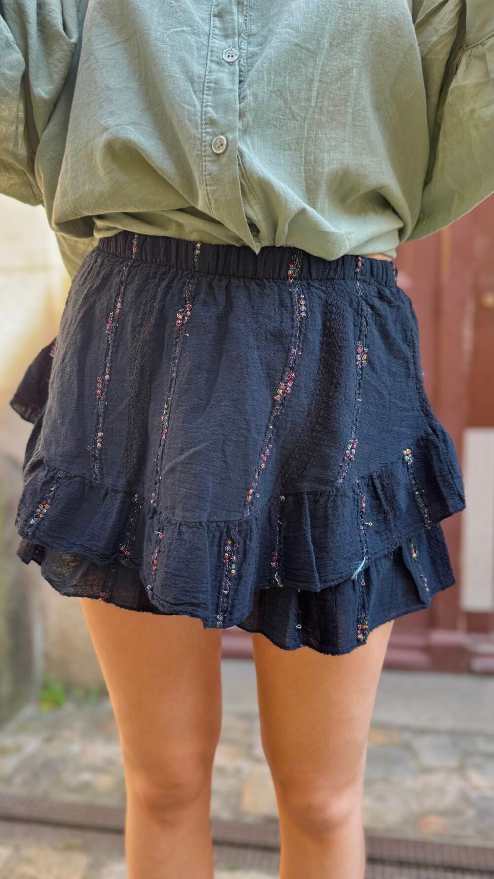 Jupe short noir – Image 2