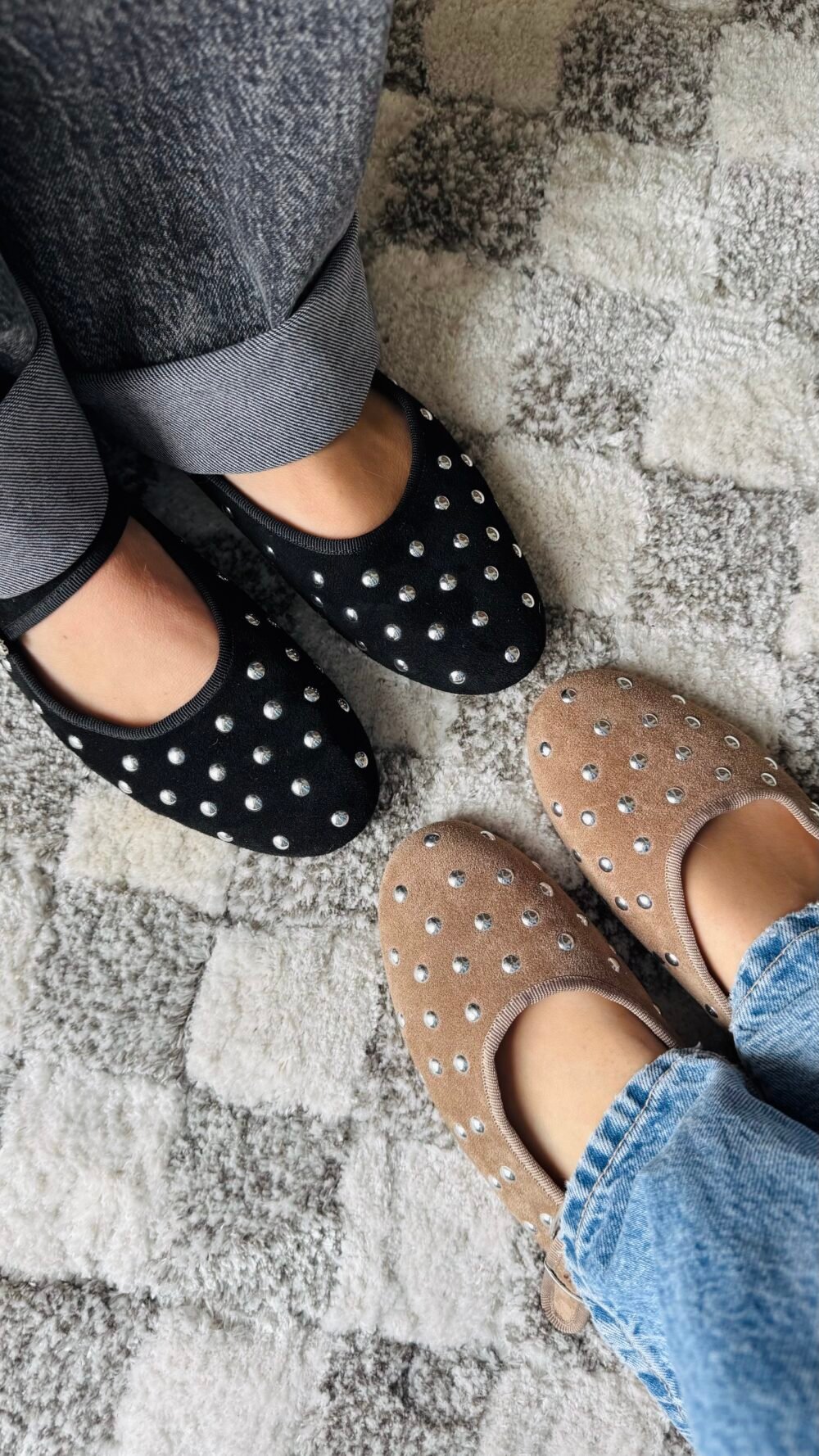 Ballerine noir clouté