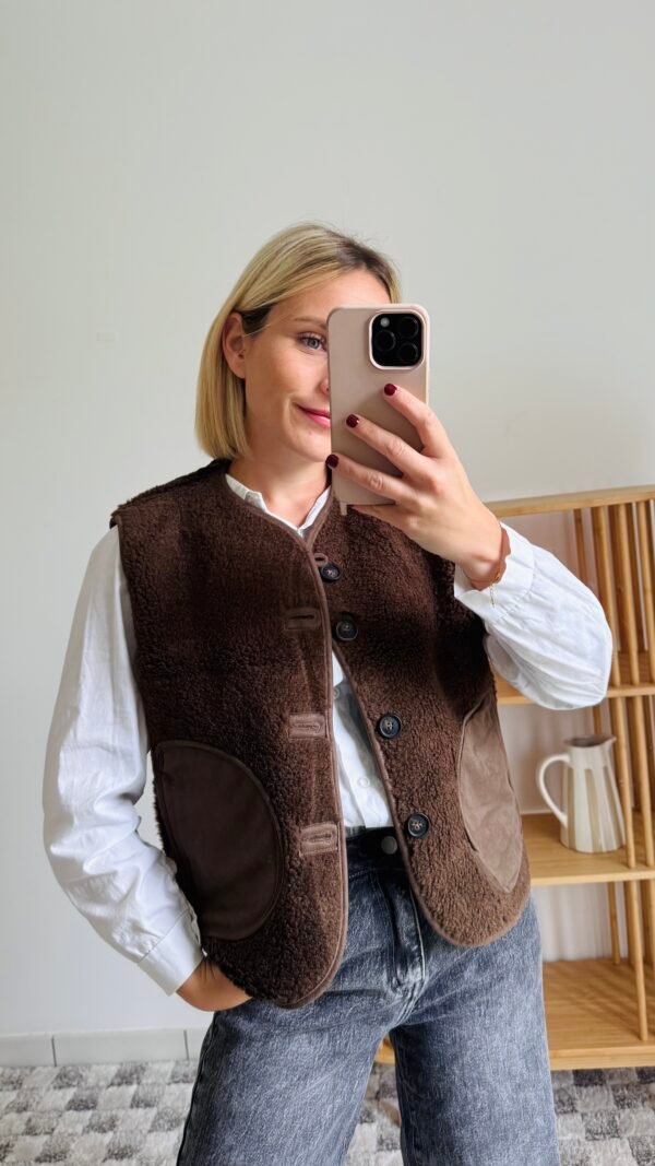 Veste sans manche réversible