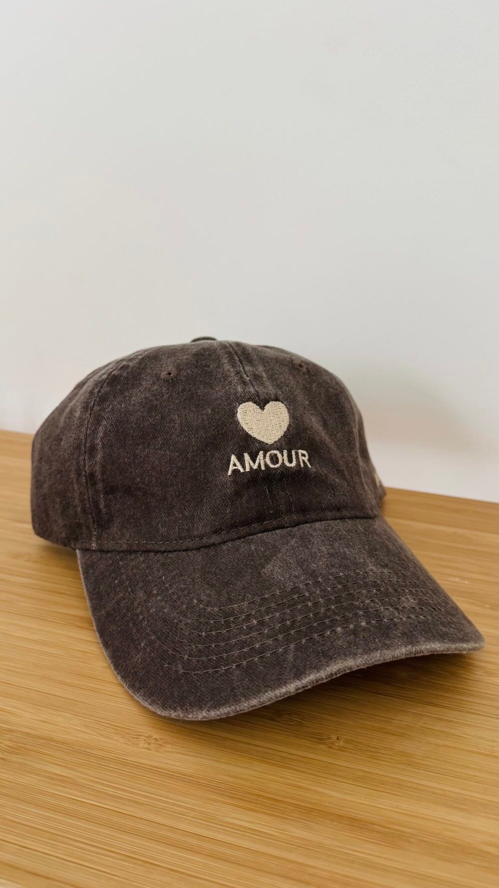 Casquette marron amour – Image 2