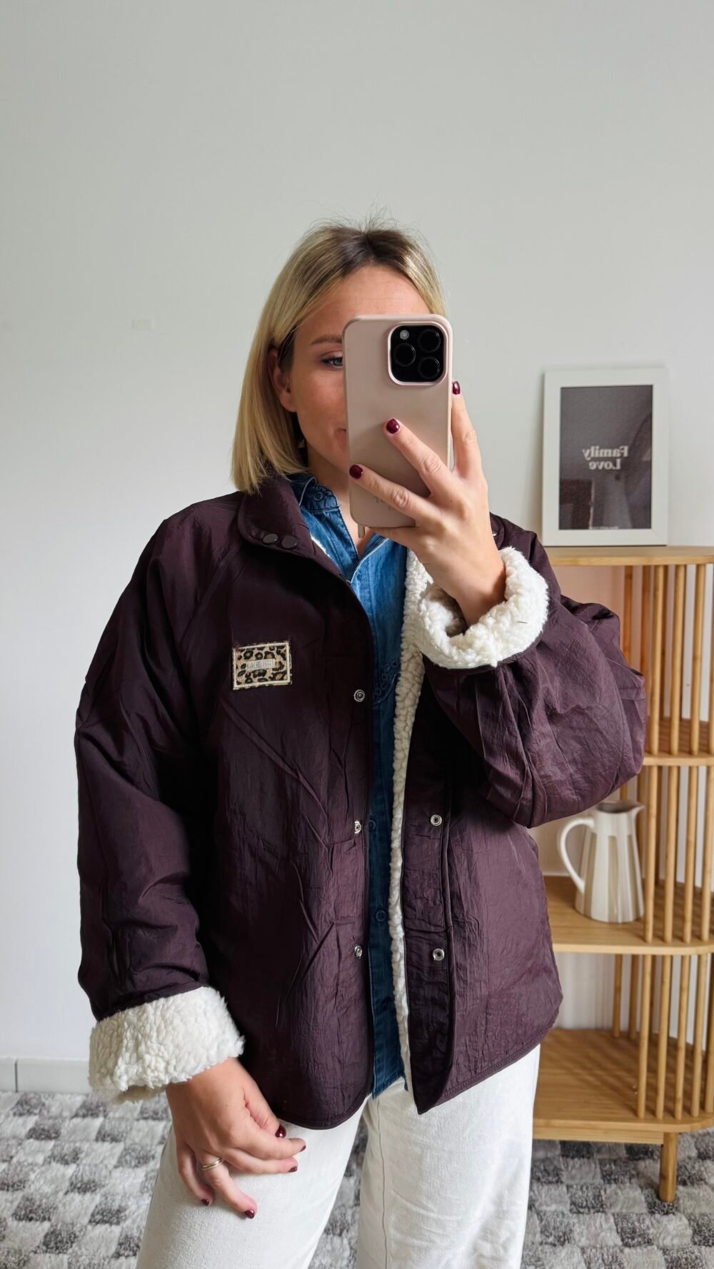 Veste réversible détails léopard – Image 2