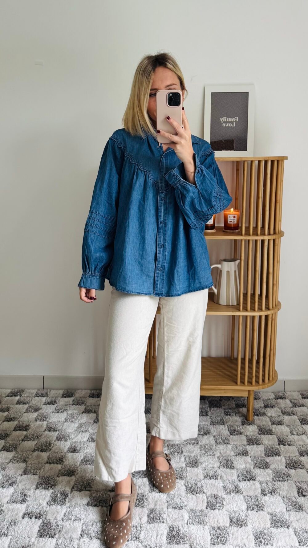 Chemise en jean bleu – Image 2