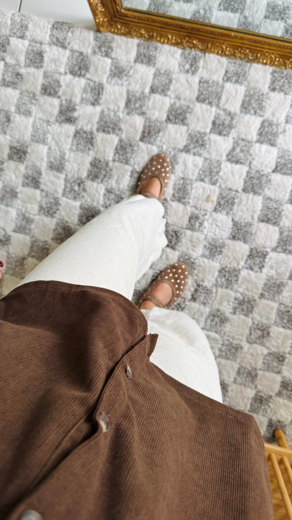 Ballerine taupe clouté – Image 3