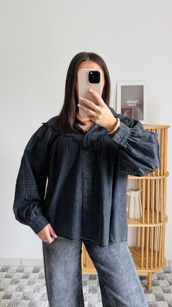 Chemise grise anthracite