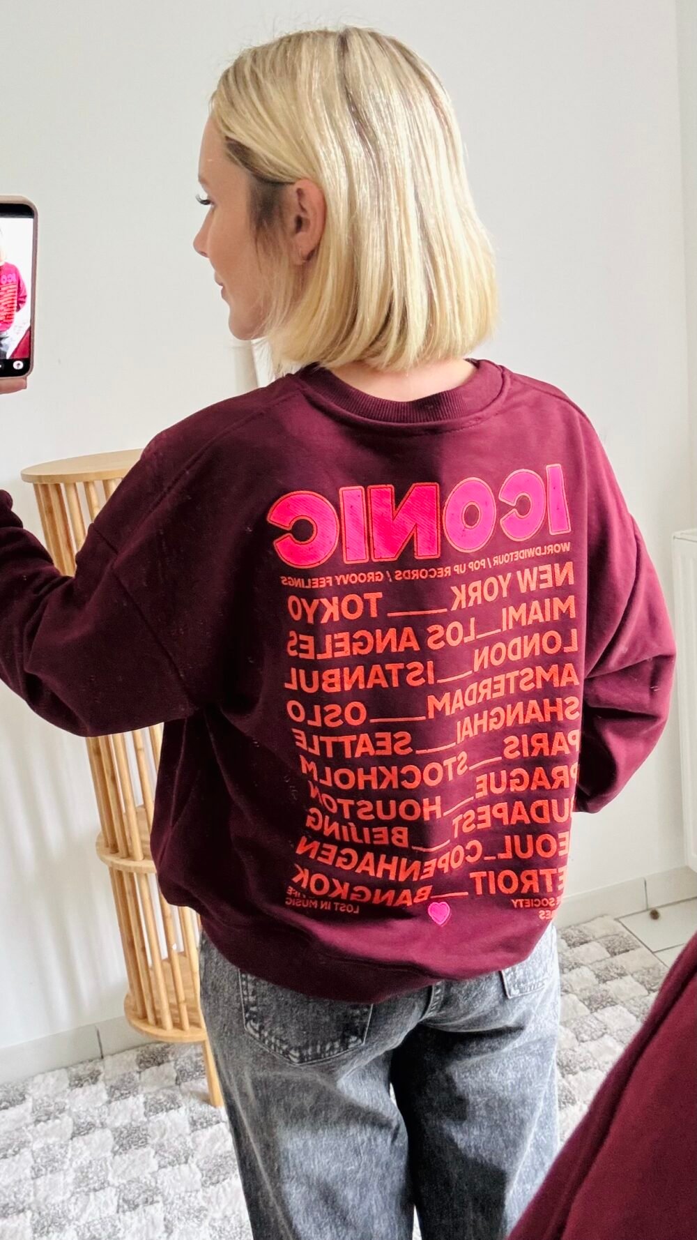 Sweat bordeaux iconic – Image 2