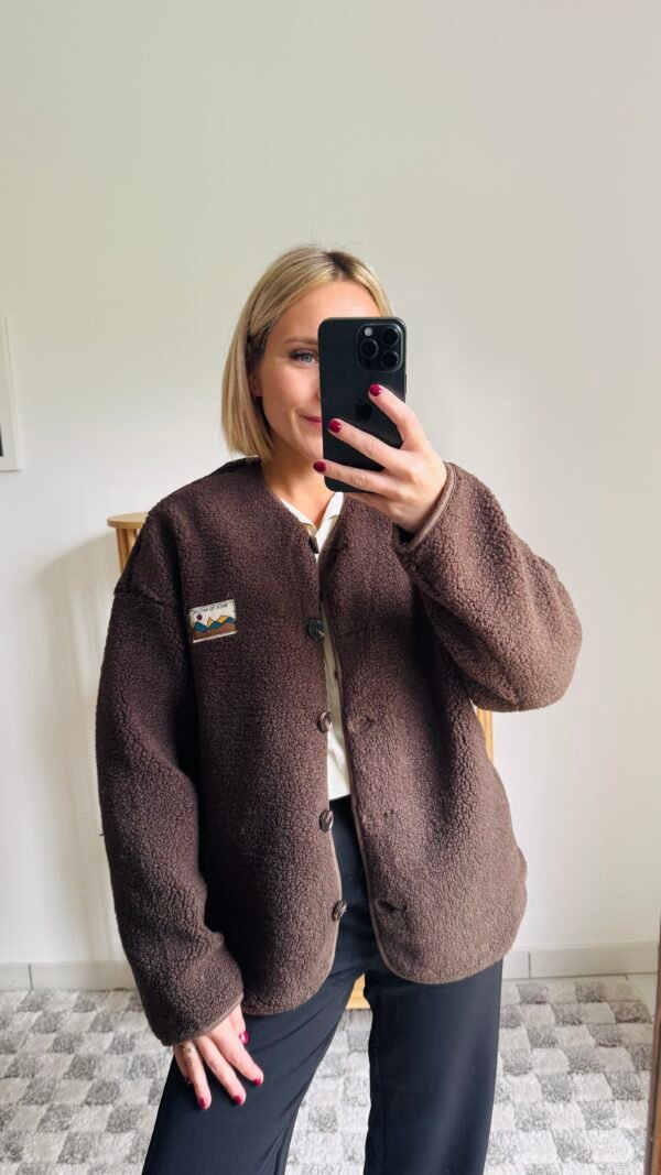 Manteaux moumoute marron