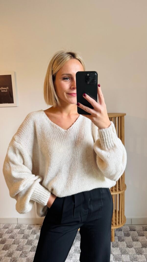 Pull écru