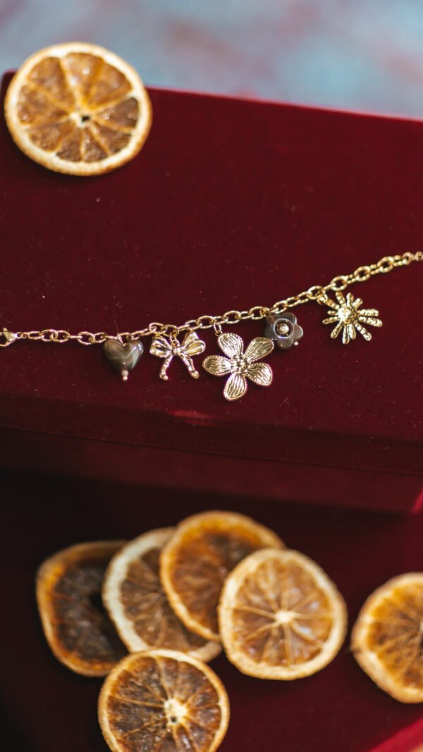 Bracelet charms noeud marron