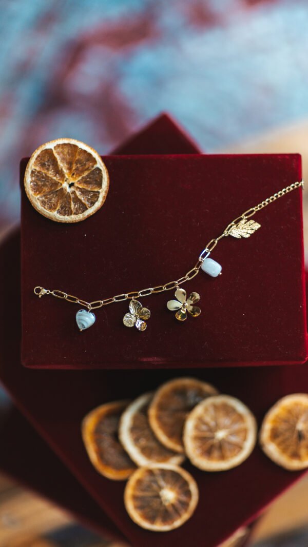 Bracelet charms blanc