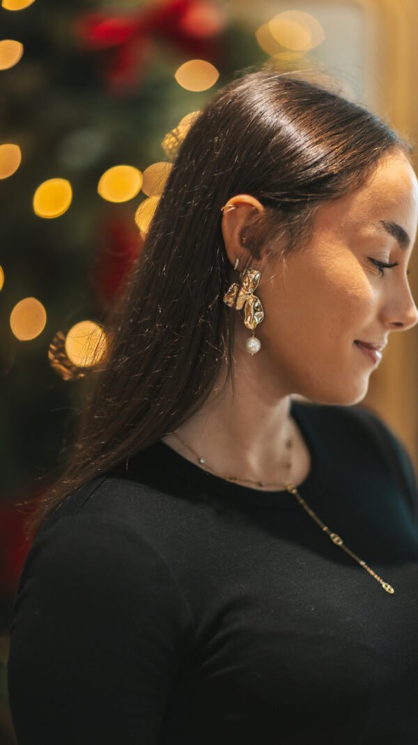 Boucle d'oreille nacré