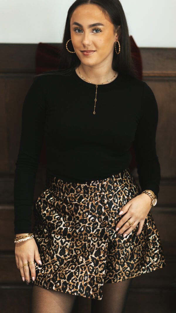 Jupe-short léopard