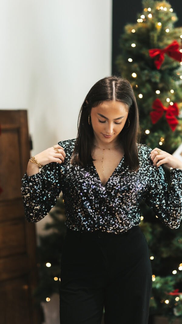 Body argenté sequin