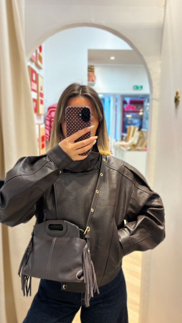 Sac à frange marron