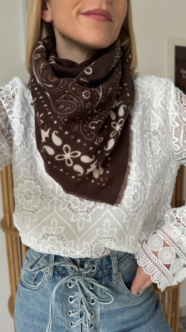 Foulard marron
