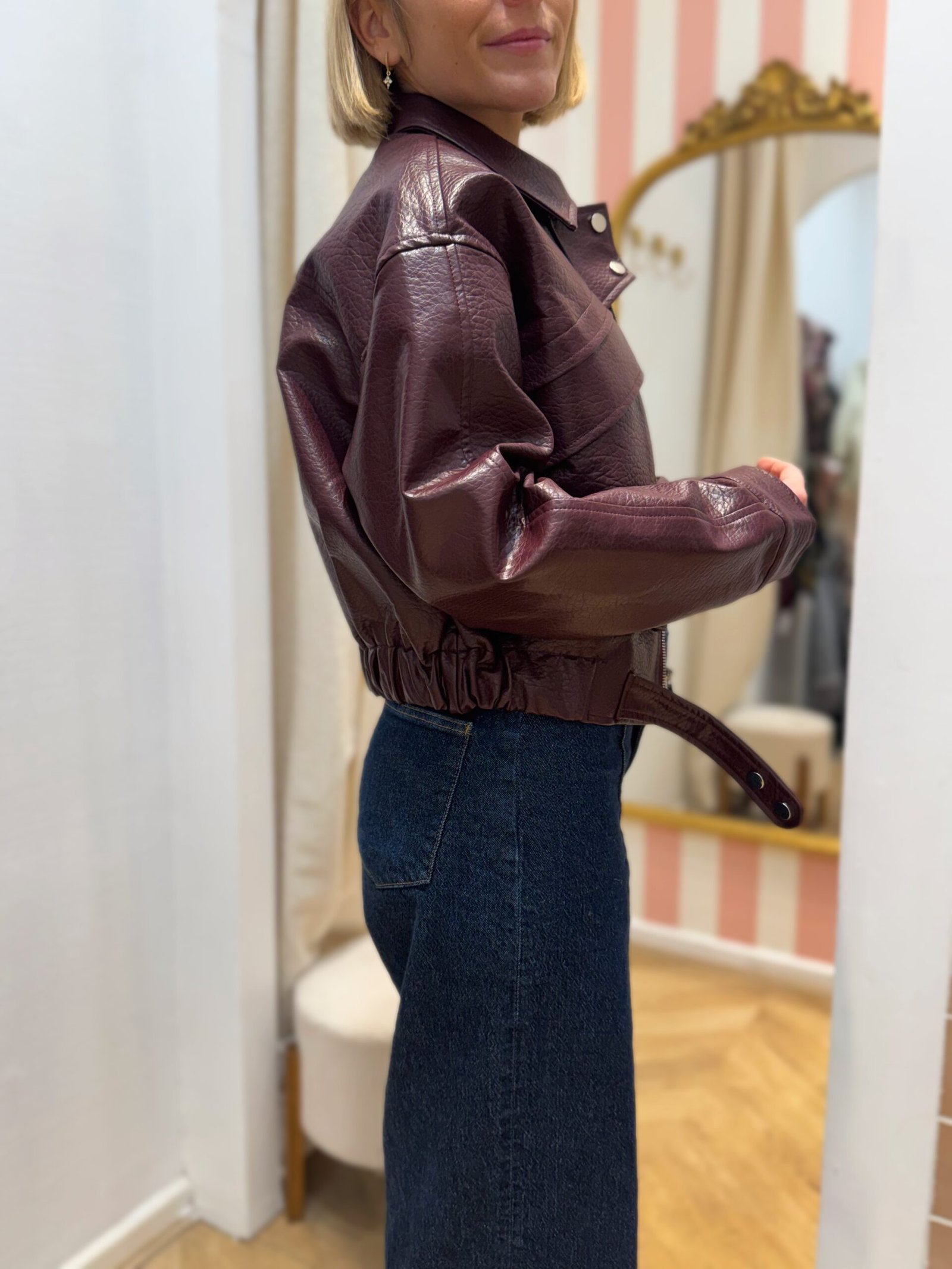 Veste bordeaux – Image 2