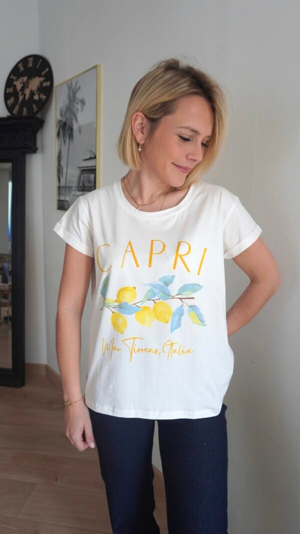 T-shirt blanc Capri