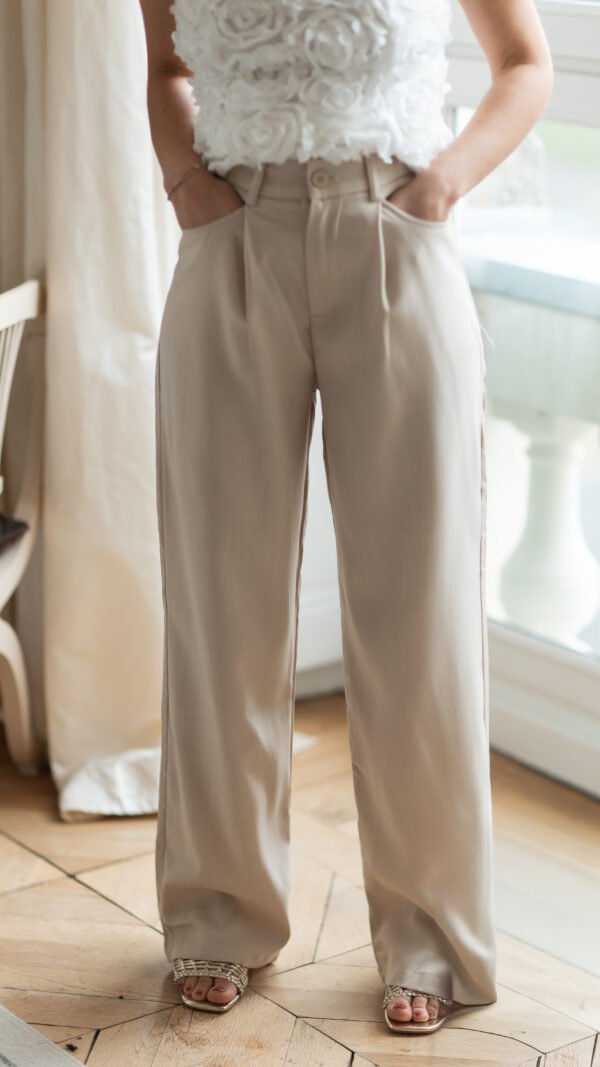 Pantalon beige fluide