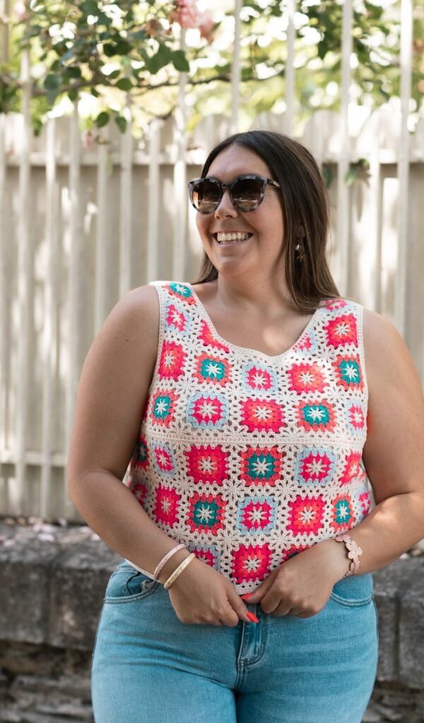Top en crochet multi