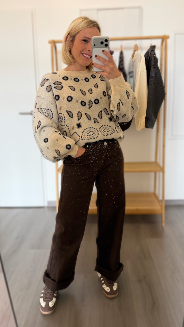 Pull bandana écru