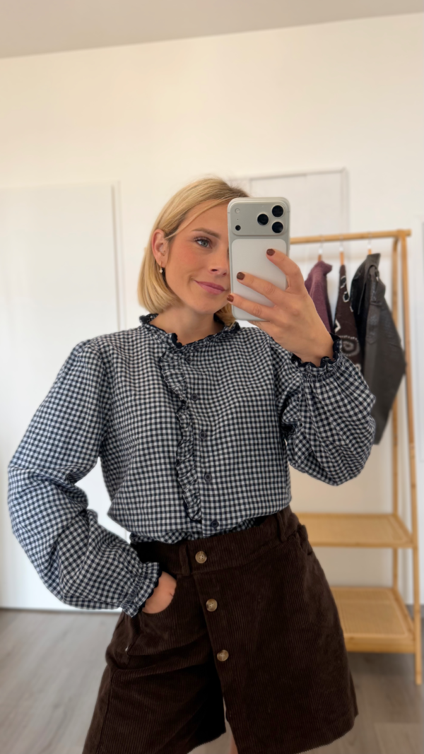 Chemise a carreaux bleu