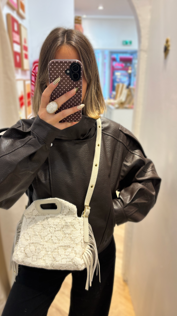 Sac à frange macramé