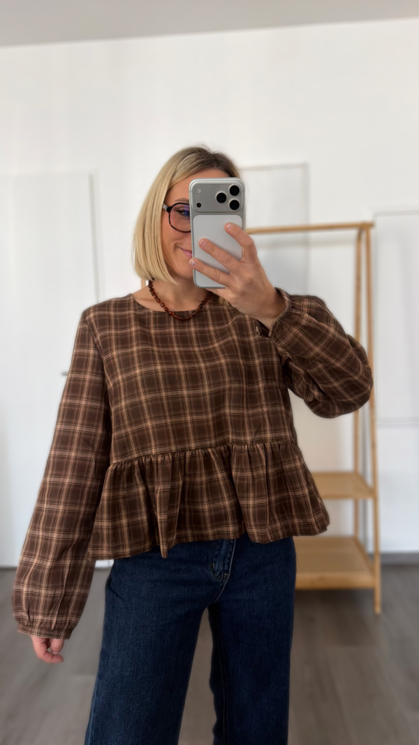 Blouse à carreaux