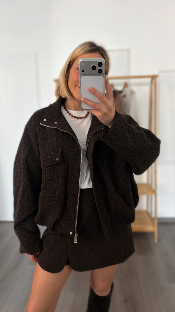 Veste motif léopard