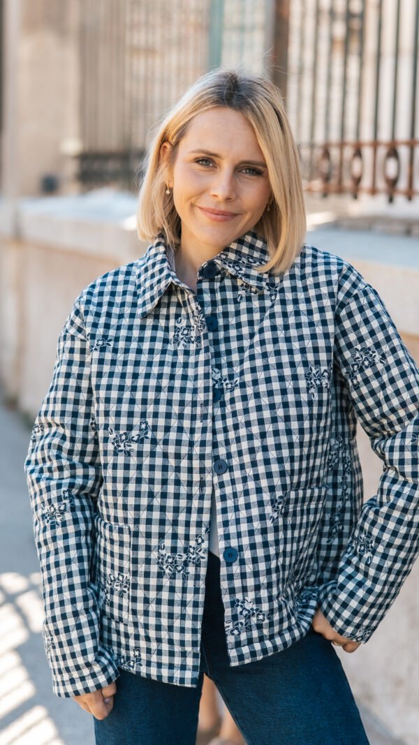 Veste matelassé bleu marine