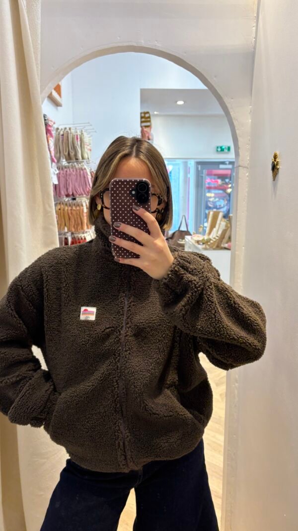 Veste teddy chocolat